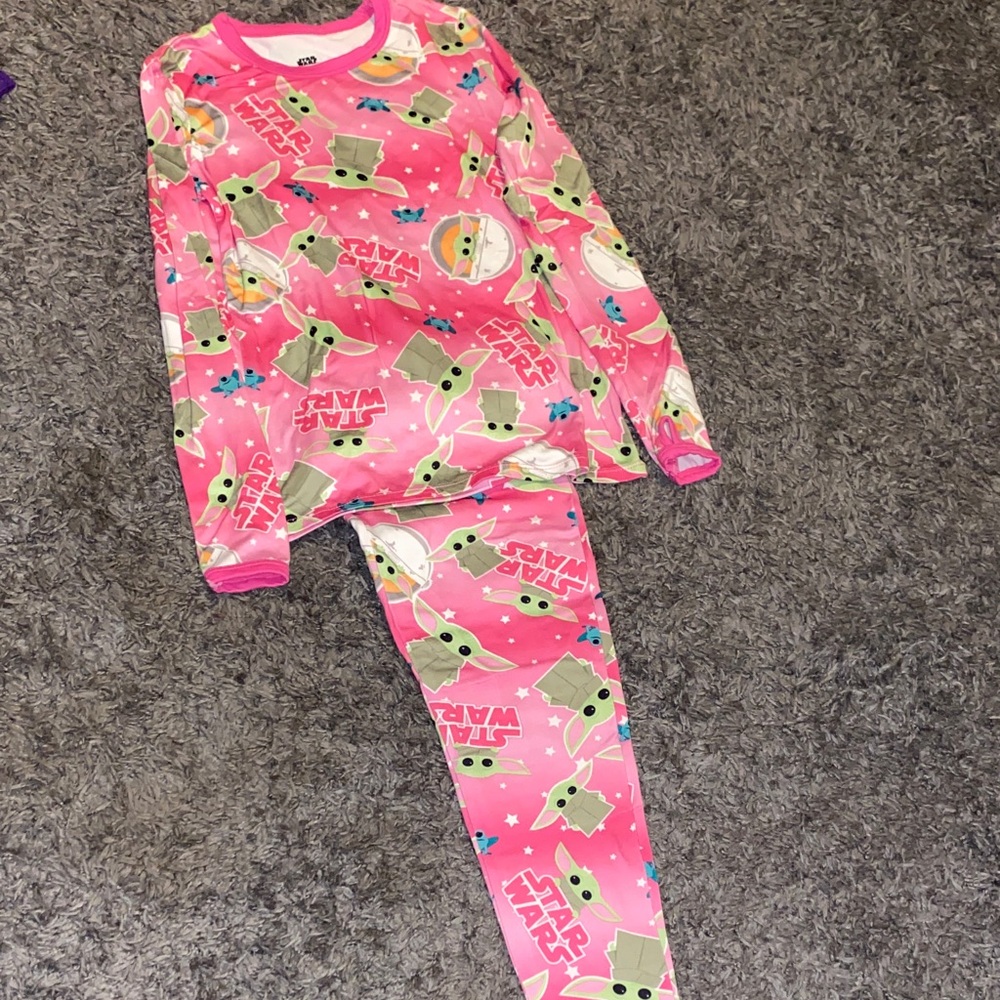 Star Wars Kids Pajama Set - Pink and Green Design
